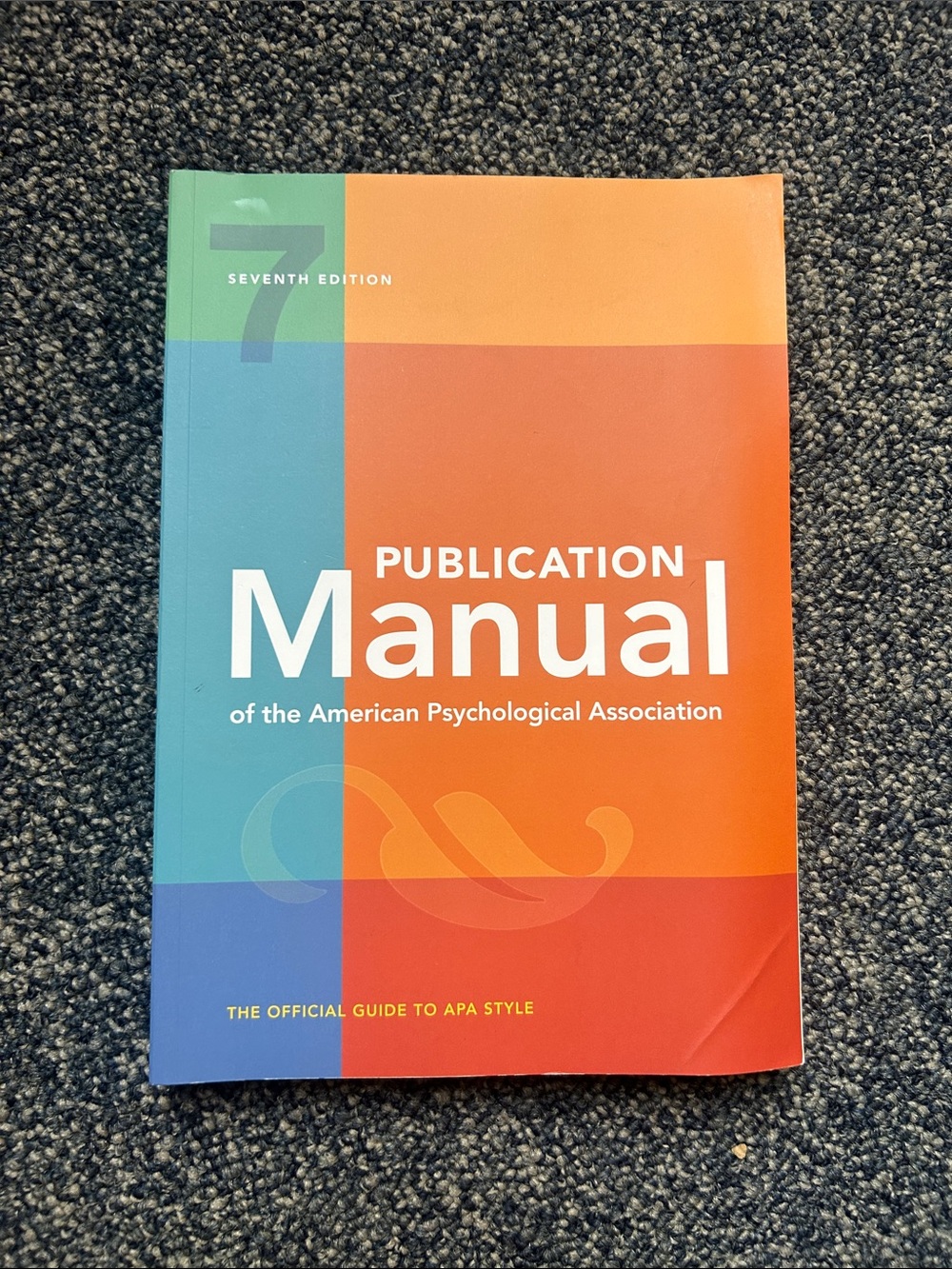 Publication Manual American Psychological association  APA college writing book